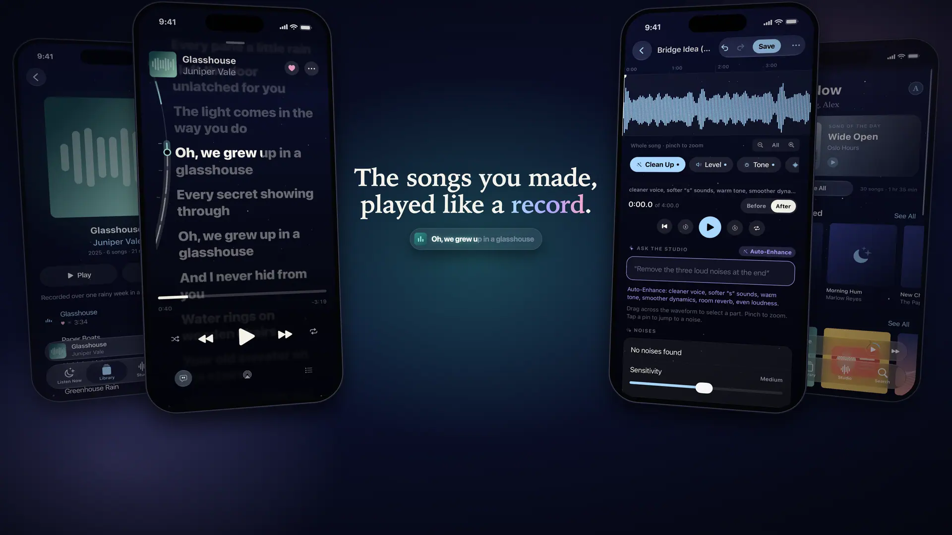 Kate: Like Apple Music, but for songs you recorded yourself.