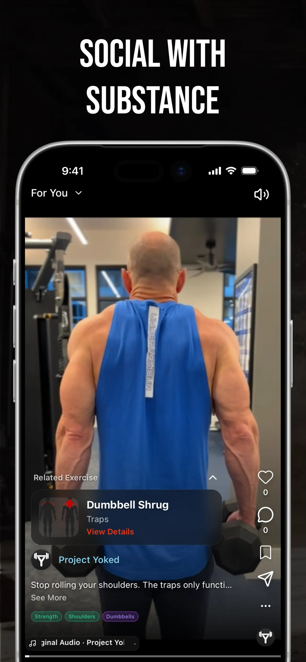 Project Yoked social feed